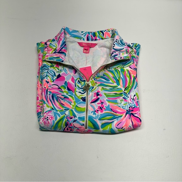Lilly Pulitzer Pink and Blue Floral Top size Small NWT - Picture 9 of 9